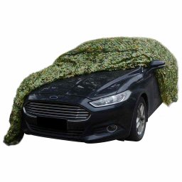 vidaXL Camouflagenet met opbergtas 6x7 m groen