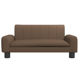 vidaXL Kinderbank 70x45x30 cm stof bruin