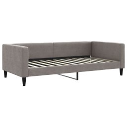 vidaXL Slaapbank met matras 100x200 cm stof taupe