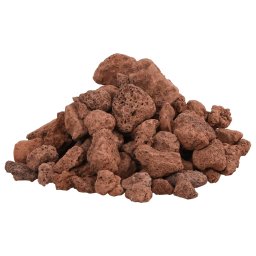 vidaXL Lavastenen 25 kg 1-2 cm rood