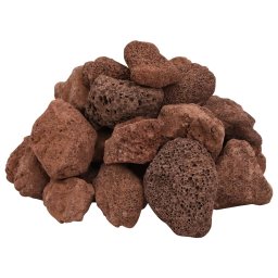vidaXL Lavastenen 25 kg 5-8 cm rood