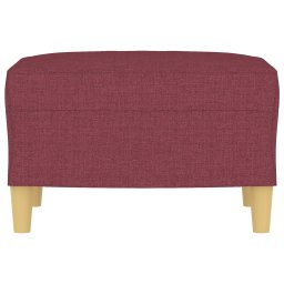 vidaXL Voetenbank 60x50x41 cm stof wijnrood