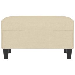 vidaXL Voetenbank 70x55x41 cm stof crèmekleurig