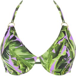 Freya Maat 70E - JUNGLE OASIS UW Halter Bikini Top - CASSIS