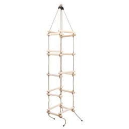 vidaXL Touwladder 200 cm hout