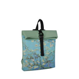 New Rebels Mart Art Los Angeles Amandelbloesem Mini 7L Rugzak Rolltop Waterafstotend