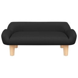 vidaXL Kinderbank 70x40x24 cm stof zwart