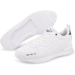 PUMA - maat 38.5- R78 Metallics Dames Sneakers - Wit