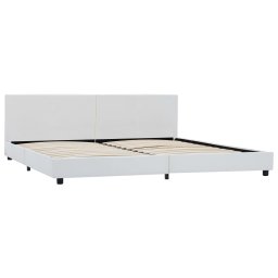 vidaXL Bedframe kunstleer wit 180x200 cm