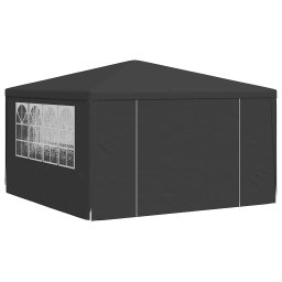 vidaXL Partytent met zijwanden professioneel 90 g/m² 4x4 m antraciet