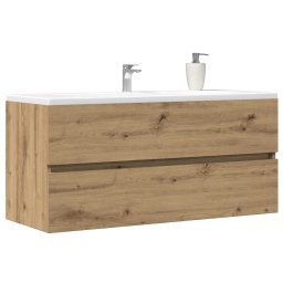 vidaXL Wastafelkast 100x38,5x45 cm bewerkt hout artisanaal eikenkleur