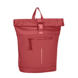 New Rebels Bruce New York Burgundy 21L Rolltop Rugzak Waterafstotend Laptop 15.6"