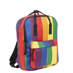 New Rebels Mart Chicago 18L Regenboog Rugzak Waterafstotend Laptop 13"