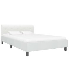 vidaXL Bedframe kunstleer wit 140x200 cm
