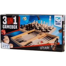 Clown Games - 3 in 1 Spellendoos Hout
