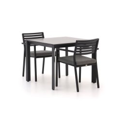 + 15% kassakorting | Bellagio Rumo/Sestino 90cm dining tuinset 3-delig stapelbaar - Laagste prijsgarantie!