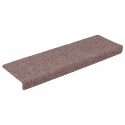 vidaXL Trapmatten Zelfklevend 5 stuks 65x21x4 cm lichtbruin Rechthoekige Rand