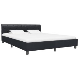 vidaXL Bedframe kunstleer zwart 160x200 cm