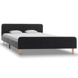 vidaXL Bedframe jute donkergrijs 140x200 cm