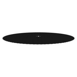 vidaXL Springmat voor 15 feet/4,57 m ronde trampoline stof zwart