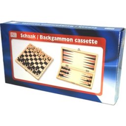 Schaak-/backgammon Klapcassette