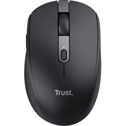 Trust Ozaa Compact - Oplaadbare draadloze muis - USB & Bluetooth - Stil - Zwart