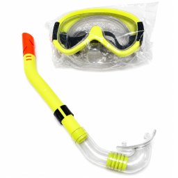 Snorkelset Pro Geel voor Volwassenen