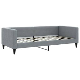 vidaXL Slaapbank met matras 90x190 cm stof lichtgrijs