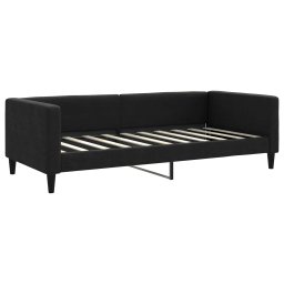 vidaXL Slaapbank met matras 90x190 cm stof zwart