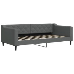 vidaXL Slaapbank met matras 90x190 cm stof donkergrijs