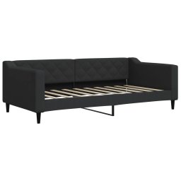 vidaXL Slaapbank met matras 90x190 cm stof zwart