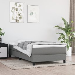 vidaXL Pocketveringmatras medium 120x190x20 cm stof donkergrijs