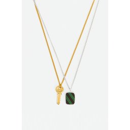 Wouters & Hendrix ketting Necklace with Key and Mosaic NSC105 mix 55-60cm