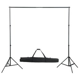 vidaXL Fotostudioset met lampen, achtergrond en reflector