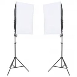vidaXL Fotostudioset met verlichtingsset, achtergrond en reflector