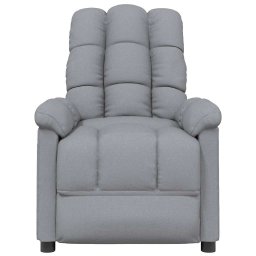 vidaXL Massagestoel stof lichtgrijs