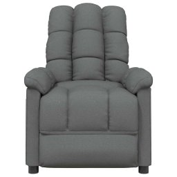 vidaXL Massagestoel stof donkergrijs