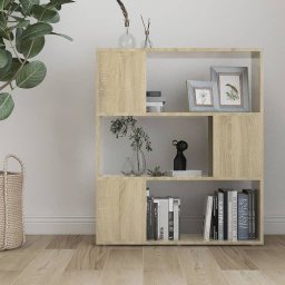 vidaXL Boekenkast/kamerscherm bewerkt hout sonoma eikenkleurig