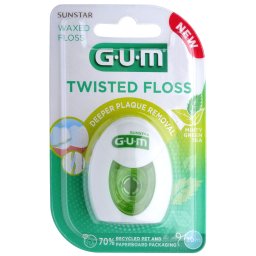 GUM Twisted Floss Minty Green Tea