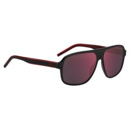Hugo By Boss Hg 1296/S Rechthoekig Acetaat Met spiegelglazen Heren Zonnebril