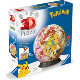 Pokemon Verzamel ze Allemaal! 3D Puzzelbal (73 stukjes)