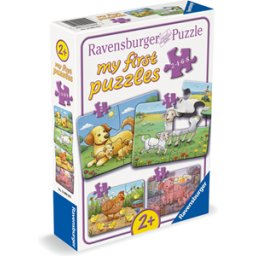 Mijn Eerste Puzzel - Boerderijdierfamilies (2, 4, 6, 8 stukjes)