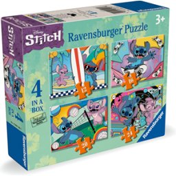 Disney - Stitch 4-in 1 Puzzel (12, 16, 20, 24 stukjes)
