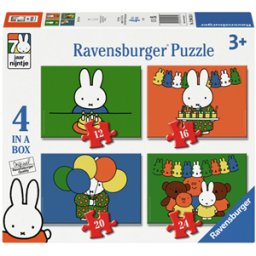 Nijntje 70 jaar 4-in-1 Puzzel (6,9,12,16 stukjes)