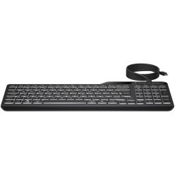 HP 400 BL WD KBD EURO Toetsenbord Zwart