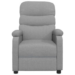 vidaXL Massagestoel stof lichtgrijs