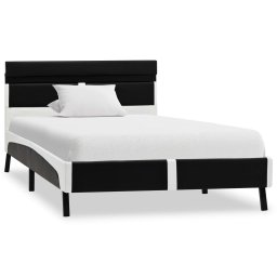 vidaXL Bedframe met LED kunstleer zwart 90x200 cm