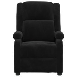 vidaXL Massagestoel fluweel zwart