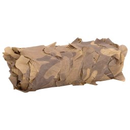 vidaXL Camouflagenet met opbergzak 613x138 cm zandkleurig
