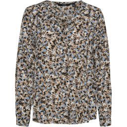 Vero Moda Maat M VMMACY LS COLLAR TOP WVN GA Dames Blouse